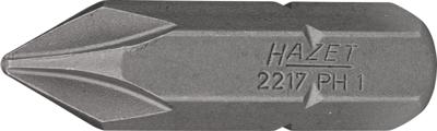 HAZET Bit 2217-PH1 · 5/16 inch (8 mm) zeskant massief · Kruiskop profiel PH · SW PH1