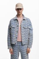 Gemêleerde spijkerjas - BLUE - XL