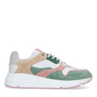 Manfield suède dad sneakers groen/multi - thumbnail