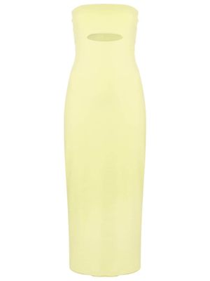 Gloria Coelho robe longue à épaules dénudées - Vert