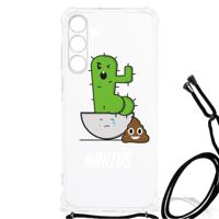 Samsung Galaxy A25 Stevig Bumper Hoesje Cactus Poo - thumbnail