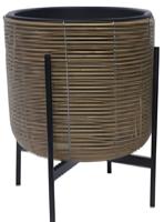 Pot wicker 30x30x31 cm incl standaard - Driesprong collection