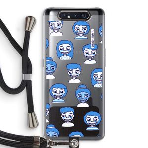Gezichtjes: Samsung Galaxy A80 Transparant Hoesje met koord