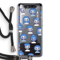 Gezichtjes: Samsung Galaxy A80 Transparant Hoesje met koord