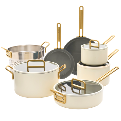 GreenPan™ Stanley Tucci™ Ceramic Nonstick 11-Piece Cookware Set, Carrara White