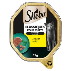 Sheba Classics paté met kip natvoer kat (kuipjes 85 g) Per 44 (44 x 85 g)