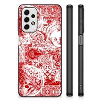 Telefoonhoesje Samsung Galaxy A23 Angel Skull Rood