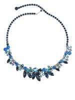 Susan Caplan Vintage collier Weiss serti de cristaux (années 1950) - Bleu - thumbnail