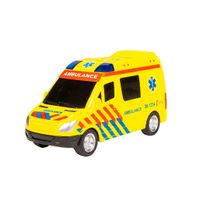Speelgoed ambulance 18 cm met licht en geluid - thumbnail