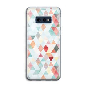 Gekleurde driehoekjes pastel: Samsung Galaxy S10e Transparant Hoesje