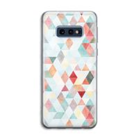 Gekleurde driehoekjes pastel: Samsung Galaxy S10e Transparant Hoesje