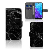 Huawei Y5 (2019) | Bookcase | Marmer Zwart - Origineel Cadeau Vader | Portemonnee hoesje Huawei Y5 (2019) | Bookcase | Marmer Zwart - Origineel Cadeau Vader | Portemonnee hoesje