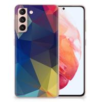 Samsung Galaxy S21 | TPU Hoesje | Polygon Dark