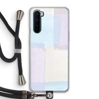 Square pastel: OnePlus Nord Transparant Hoesje met koord Square pastel: OnePlus Nord Transparant Hoesje met koord
