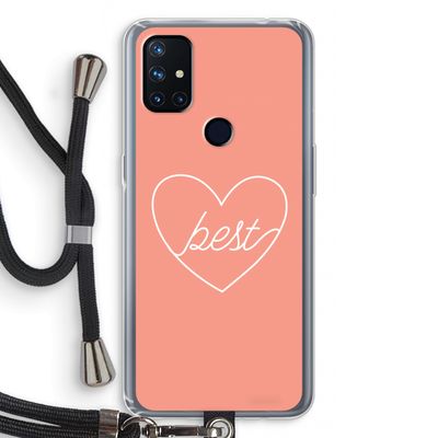 Best heart: OnePlus Nord N10 5G Transparant Hoesje met koord