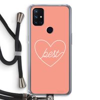 Best heart: OnePlus Nord N10 5G Transparant Hoesje met koord