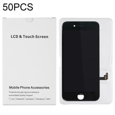 50 PCS LCD-scherm en Digitizer witte kartonnen doos verpakking voor iPhone 8 / 7