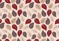 Vinyl vloerkleed Bloemen en planten Herfstblad patroon