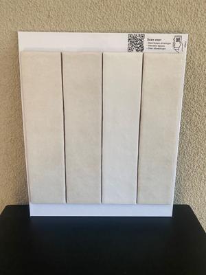 Dubai tegels White glans 6x24,6cm Handvorm