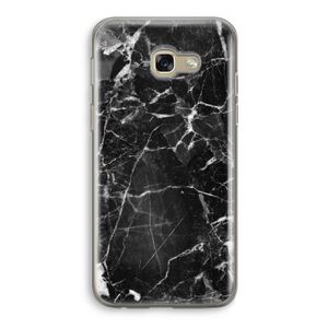 Zwart Marmer 2: Samsung Galaxy A5 (2017) Transparant Hoesje