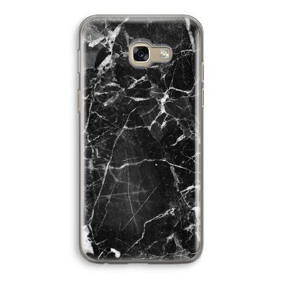 Zwart Marmer 2: Samsung Galaxy A5 (2017) Transparant Hoesje