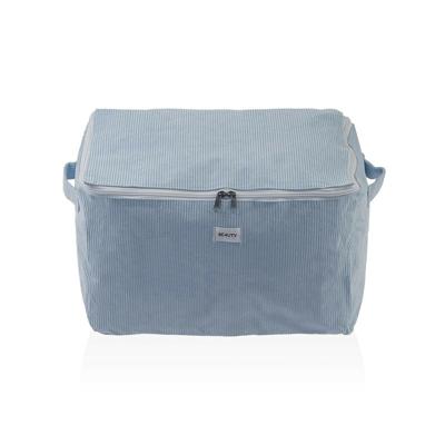 Opbergdoos Versa Corduroy 38 x 26 x 26 cm Blauw