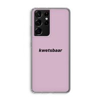 kwetsbaar: Samsung Galaxy S21 Ultra Transparant Hoesje