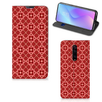 Xiaomi Redmi K20 Pro Hoesje met Magneet Batik Rood - thumbnail