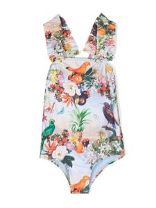 Molo maillot de bain à imprimé tropical - Bleu