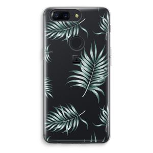 OnePlus 5T Transparant Hoesje (Soft) - Simple leaves