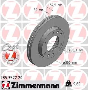 Remschijf Coat Z 285352220