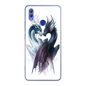 Yin Yang Dragons: Honor Note 10 Transparant Hoesje