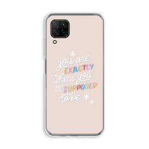 Right Place: Huawei P40 Lite Transparant Hoesje