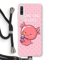 Love You A Lotl: Samsung Galaxy A70 Transparant Hoesje met koord