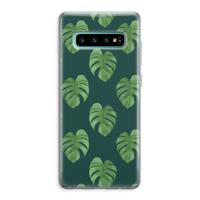 Monstera leaves: Samsung Galaxy S10 Plus Transparant Hoesje