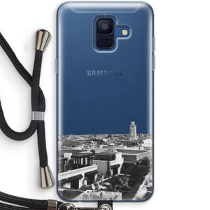 Marrakech Skyline : Samsung Galaxy A6 (2018) Transparant Hoesje met koord