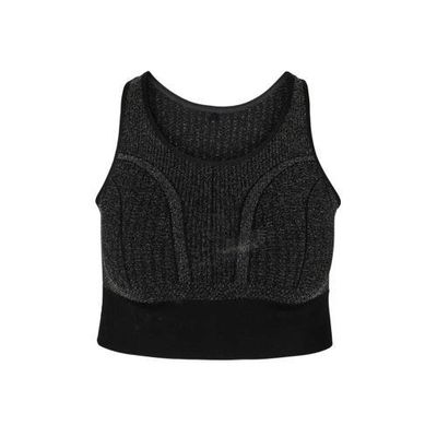 ACTIVE By Zizzi Plus Size level 3 sportbh zwart/zilver