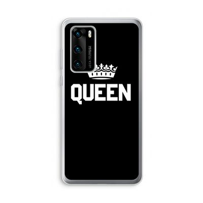 Queen zwart: Huawei P40 Transparant Hoesje