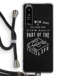 Life: Sony Xperia 1 III Transparant Hoesje met koord