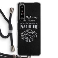 Life: Sony Xperia 1 III Transparant Hoesje met koord