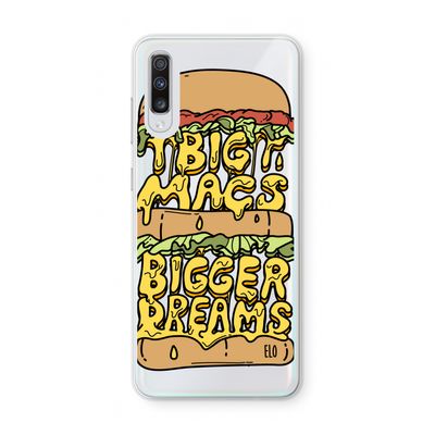 Big Macs Bigger Dreams: Samsung Galaxy A70 Transparant Hoesje