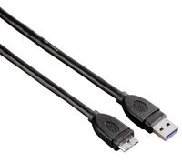 Hama 0.75m USB 3.0 A/USB 3.0 Micro B m/m USB-kabel 0,75 m 3.2 Gen 1 (3.1 Gen 1) USB A Micro-USB B Zwart - thumbnail