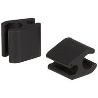 Elvedes Kabelclips Duo PVC 4,1 mm + 4,1 mm zwart (50 stuks) - thumbnail