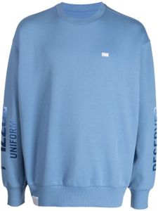 izzue sweat à logo imprimé - Bleu