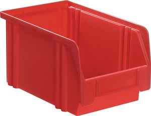 LA-KA-PE Magazijnbak | L230/200xB140xH130 mm | PS rood | 25 stuks - LK3 ROT LK3 ROT