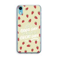 Don't forget to have a great day: iPhone XR Transparant Hoesje Don't forget to have a great day: iPhone XR Transparant Hoesje