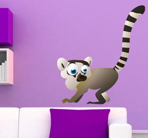 Sticker kinderkamer Maki