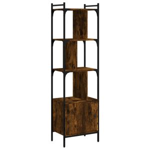 vidaXL Boekenkast met deur 44,5x30x154,5 cm hout gerookt eikenkleurig