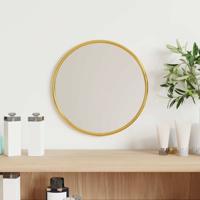 VidaXL Wandspiegel rond ø20 cm goudkleurig