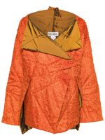 Issey Miyake Pre-Owned manteau à design colour block (années 1990) - Orange - thumbnail